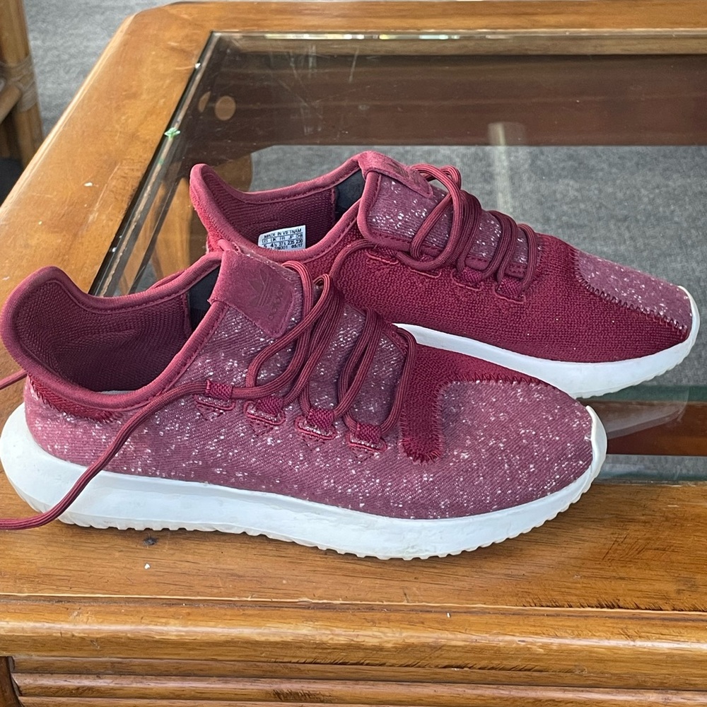 Adidas Maroon Athletic Shoes Ortholite APH 281001 lace-up sneakers Size 5